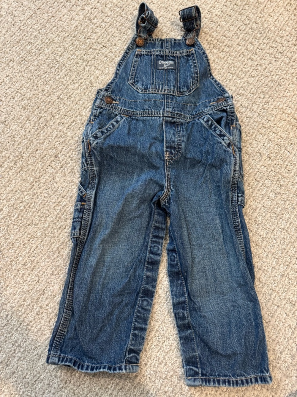 OshKosh B'gosh Dark Blue Denim Overalls